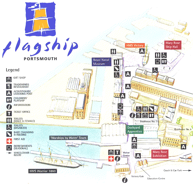 [Flagship Portsmouth: Location map]
